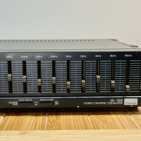 SANSUI SE-500 Stereo Graphic Equalizer, 10 Bands High Fidelity Sound - Picture 7 of 12
